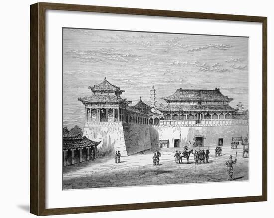 The Emperor of China's Palace, the Forbidden City, Pekin in the 19th Century-null-Framed Giclee Print