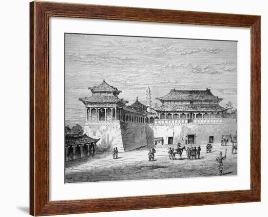 The Emperor of China's Palace, the Forbidden City, Pekin in the 19th Century-null-Framed Giclee Print