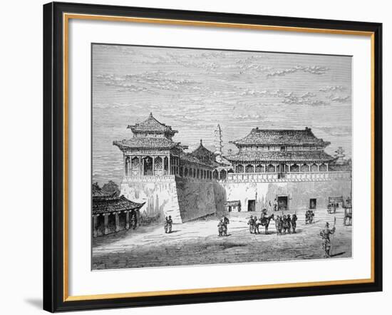 The Emperor of China's Palace, the Forbidden City, Pekin in the 19th Century-null-Framed Giclee Print