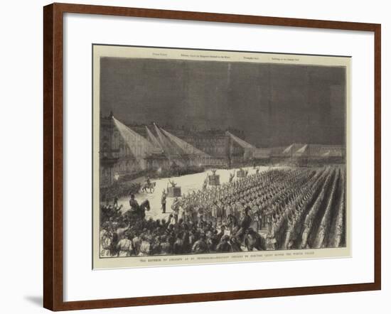 The Emperor of Germany at St Petersburg-null-Framed Giclee Print