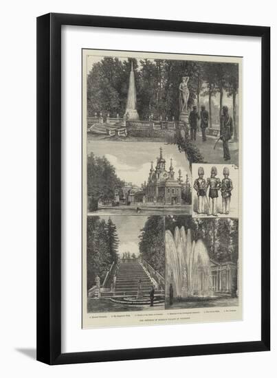 The Emperor of Russia's Palace at Peterhof-Johann Nepomuk Schonberg-Framed Giclee Print