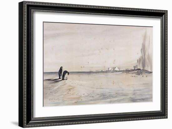 The Emperor Penguin Rookery, Cape Crozier-Edward Adrian Wilson-Framed Giclee Print