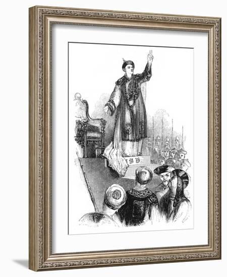 The Emperor's Vow, 18th Century-Evans-Framed Giclee Print