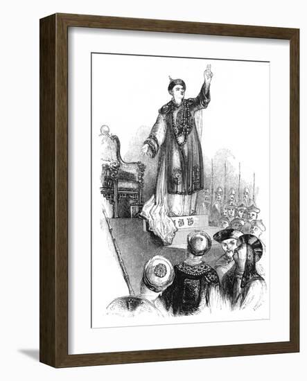 The Emperor's Vow, 18th Century-Evans-Framed Giclee Print