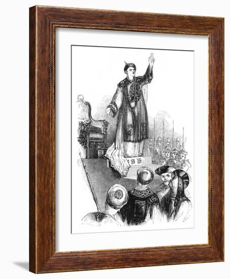 The Emperor's Vow, 18th Century-Evans-Framed Giclee Print