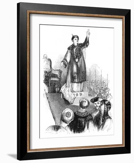 The Emperor's Vow, 18th Century-Evans-Framed Giclee Print