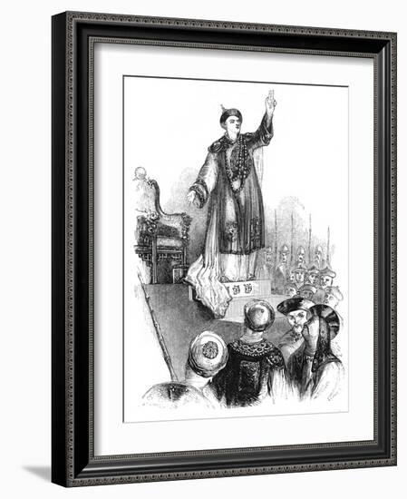 The Emperor's Vow, 18th Century-Evans-Framed Giclee Print
