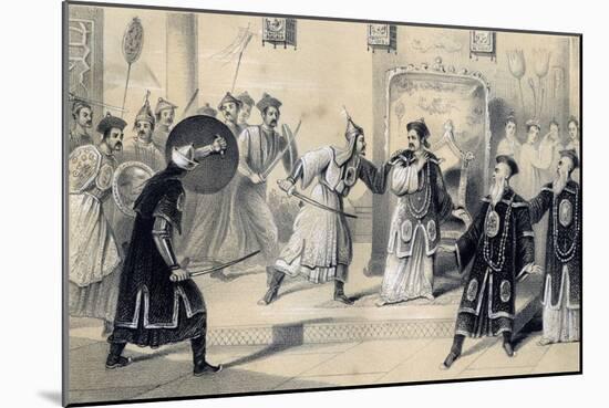 The Emperor Weit-Soong and His Court, Taken Prisoners by the Tartars, 1847-JW Giles-Mounted Giclee Print