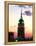 The Empire State Building Illuminated at Night-null-Framed Premier Image Canvas