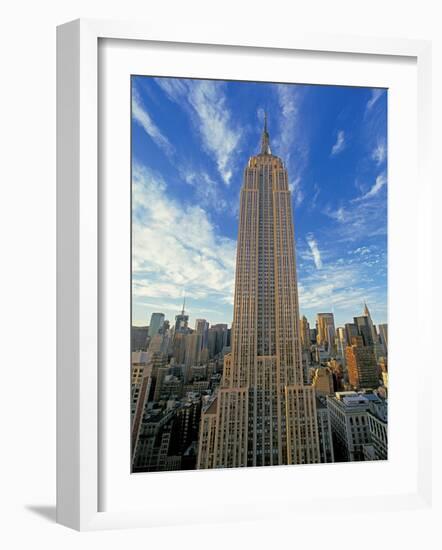 The Empire State Building, New York City-Richard Berenholtz-Framed Art Print