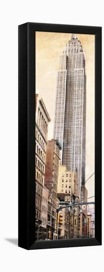 The Empire State Building-Matthew Daniels-Framed Stretched Canvas
