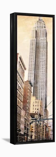 The Empire State Building-Matthew Daniels-Framed Stretched Canvas