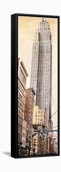 The Empire State Building-Matthew Daniels-Framed Stretched Canvas