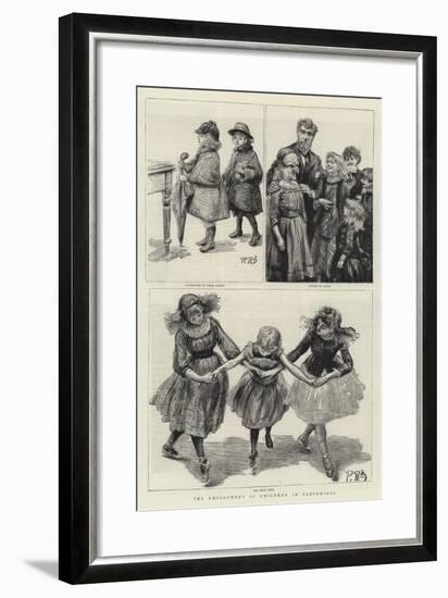 The Employment of Children in Pantomimes-Charles Paul Renouard-Framed Giclee Print