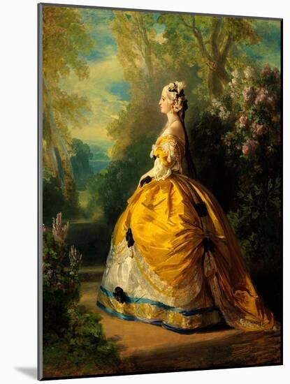 The Empress Eugenie, 1854 (Oil on Canvas)-Franz Xaver Winterhalter-Mounted Giclee Print