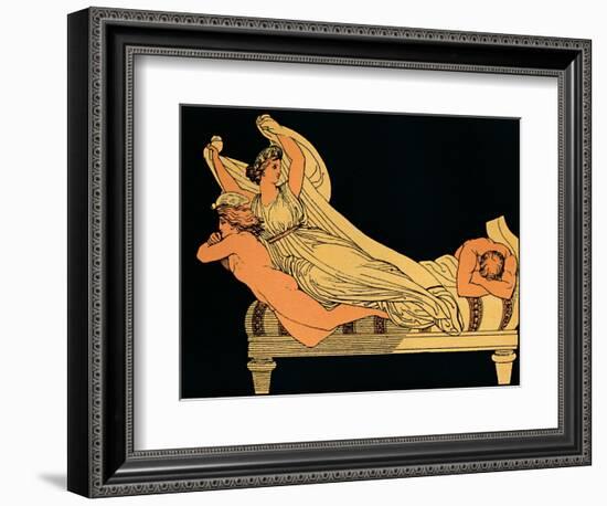 The Empty Joy That Dwells In the Dreams of the Night, 1880-Flaxman-Framed Giclee Print