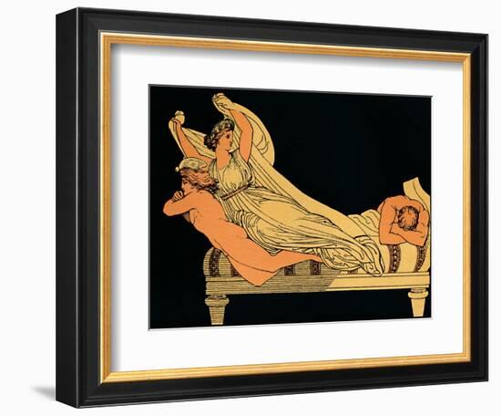 The Empty Joy That Dwells In the Dreams of the Night, 1880-Flaxman-Framed Giclee Print