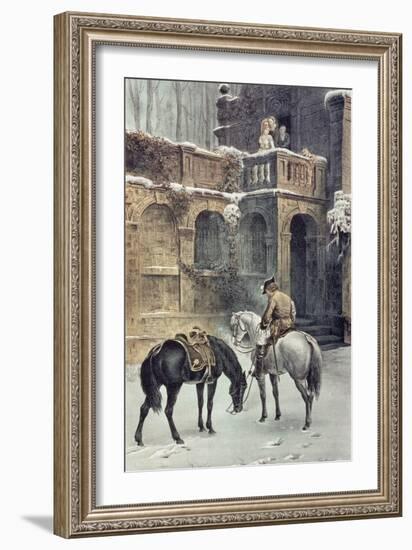 The Empty Saddle, from 'St. Stephen's Review Presentation Cartoon', 22 January 1887-Tom Merry-Framed Giclee Print