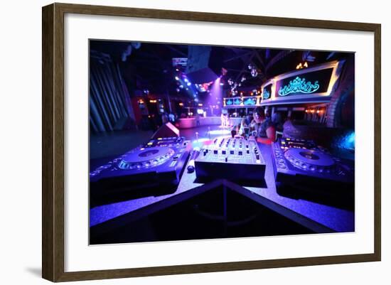 The Empty Space With Equipment For Dj Mixes Music-Paha_L-Framed Photographic Print