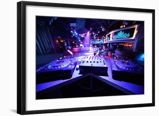 The Empty Space With Equipment For Dj Mixes Music-Paha_L-Framed Photographic Print