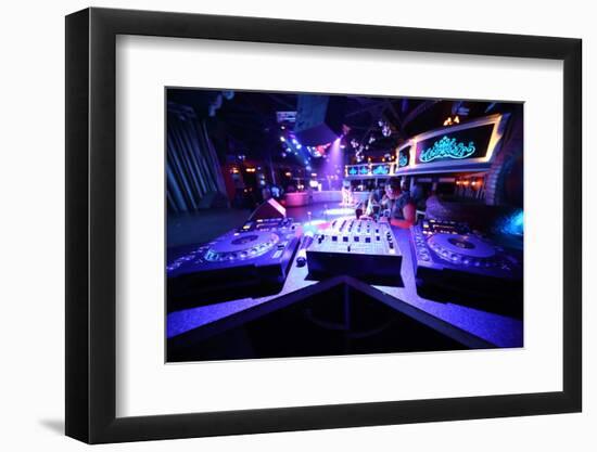 The Empty Space With Equipment For Dj Mixes Music-Paha_L-Framed Photographic Print