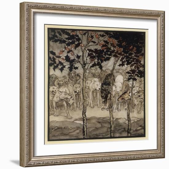 The Enchanted Cave-Arthur Rackham-Framed Art Print