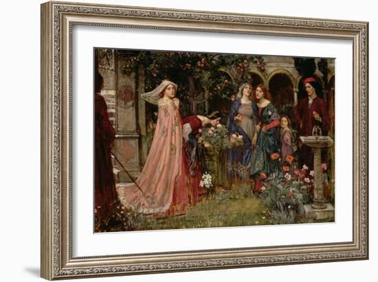 The Enchanted Garden, c.1916-17-John William Waterhouse-Framed Giclee Print