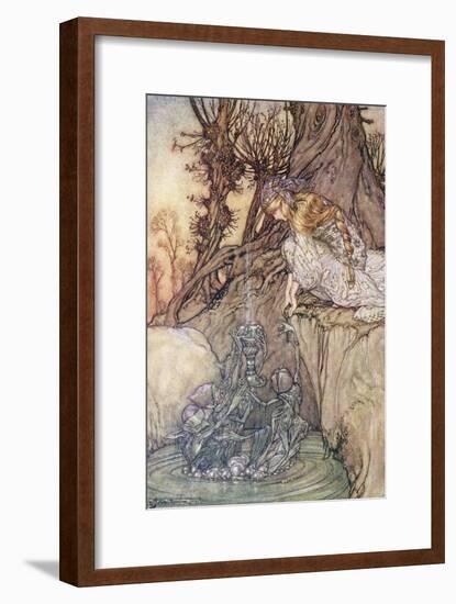 The Enchanted Goblet, c.1908-Arthur Rackham-Framed Giclee Print