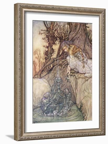 The Enchanted Goblet, c.1908-Arthur Rackham-Framed Giclee Print