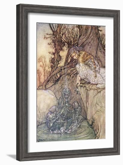 The Enchanted Goblet, c.1908-Arthur Rackham-Framed Giclee Print