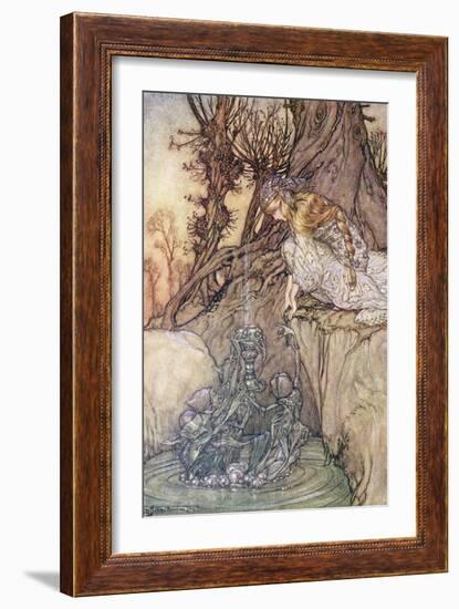 The Enchanted Goblet, c.1908-Arthur Rackham-Framed Giclee Print