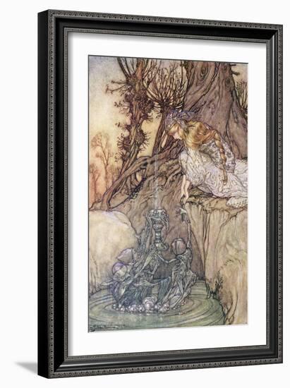 The Enchanted Goblet, c.1908-Arthur Rackham-Framed Giclee Print