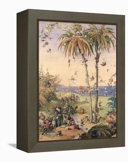 The Enchanted Tree, a Fantasy Based on 'The Tempest', 1845-Richard Doyle-Framed Premier Image Canvas