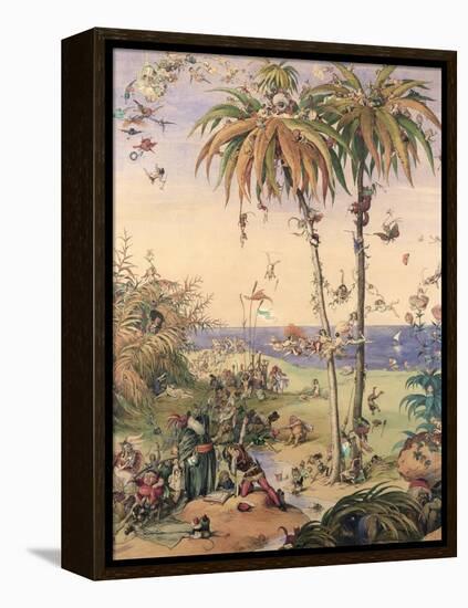 The Enchanted Tree, a Fantasy Based on 'The Tempest', 1845-Richard Doyle-Framed Premier Image Canvas