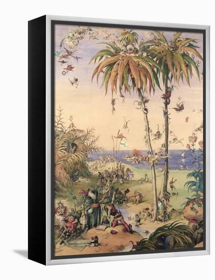 The Enchanted Tree, a Fantasy Based on 'The Tempest', 1845-Richard Doyle-Framed Premier Image Canvas