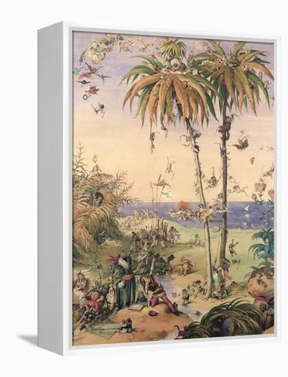 The Enchanted Tree, a Fantasy Based on 'The Tempest', 1845-Richard Doyle-Framed Premier Image Canvas