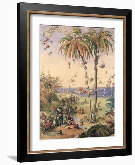 The Enchanted Tree, a Fantasy Based on 'The Tempest', 1845-Richard Doyle-Framed Giclee Print