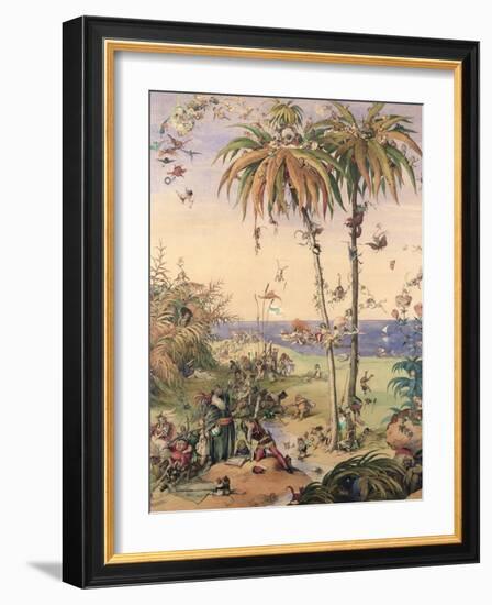 The Enchanted Tree, a Fantasy Based on 'The Tempest', 1845-Richard Doyle-Framed Giclee Print