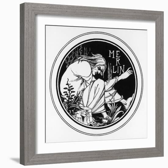 The Enchanter-Aubrey Beardsley-Framed Art Print