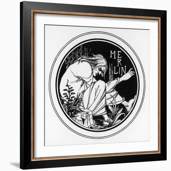 The Enchanter-Aubrey Beardsley-Framed Art Print