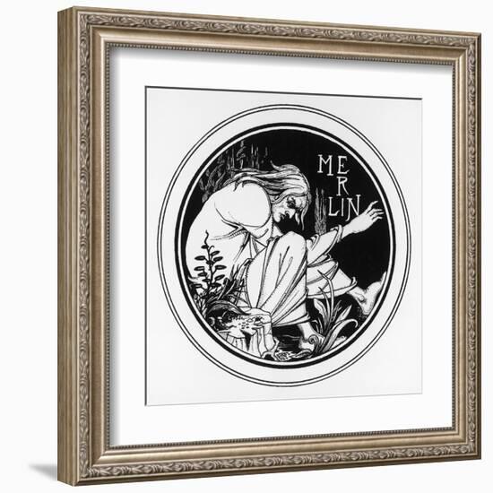 The Enchanter-Aubrey Beardsley-Framed Art Print