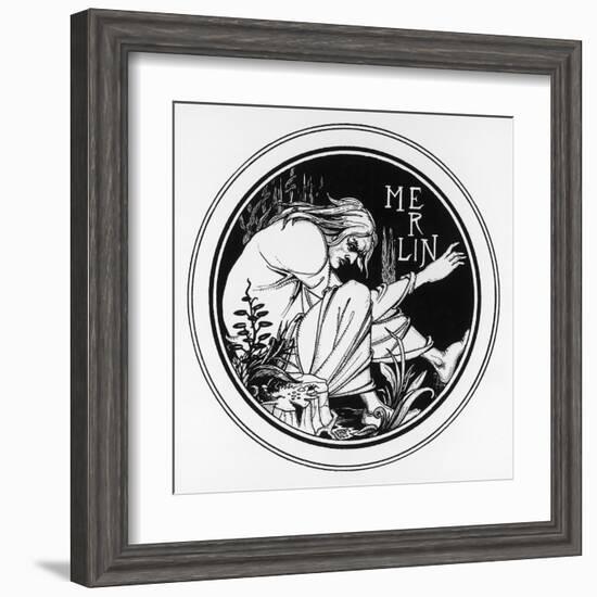 The Enchanter-Aubrey Beardsley-Framed Art Print