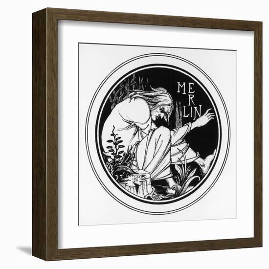 The Enchanter-Aubrey Beardsley-Framed Art Print