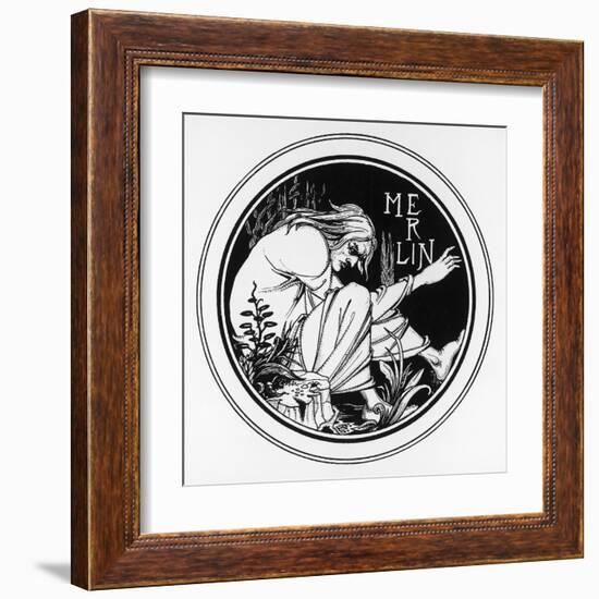 The Enchanter-Aubrey Beardsley-Framed Art Print