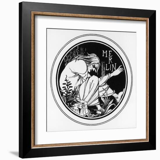 The Enchanter-Aubrey Beardsley-Framed Art Print