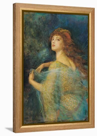 The Enchantress-Arthur Hughes-Framed Premier Image Canvas