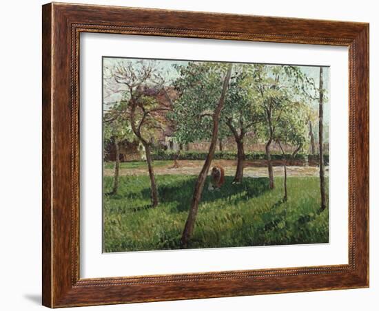 The Enclosure at Eragny, Un Clos a Eragny, 1895-Eugène Boudin-Framed Giclee Print