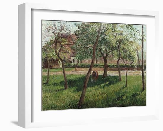 The Enclosure at Eragny, Un Clos a Eragny, 1895-Eugène Boudin-Framed Giclee Print