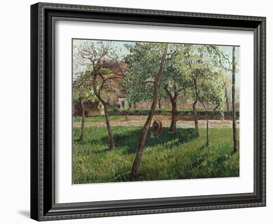 The Enclosure at Eragny, Un Clos a Eragny, 1895-Eugène Boudin-Framed Giclee Print