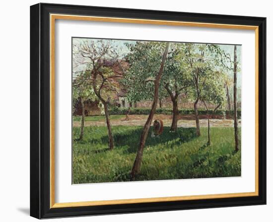 The Enclosure at Eragny, Un Clos a Eragny, 1895-Eugène Boudin-Framed Giclee Print